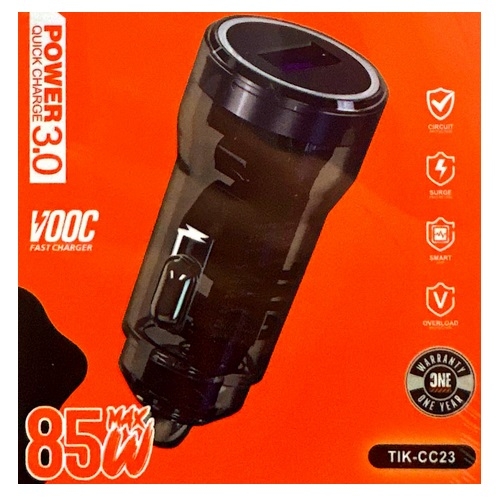CARGADOR PLUGIN 85W TIK-CC23